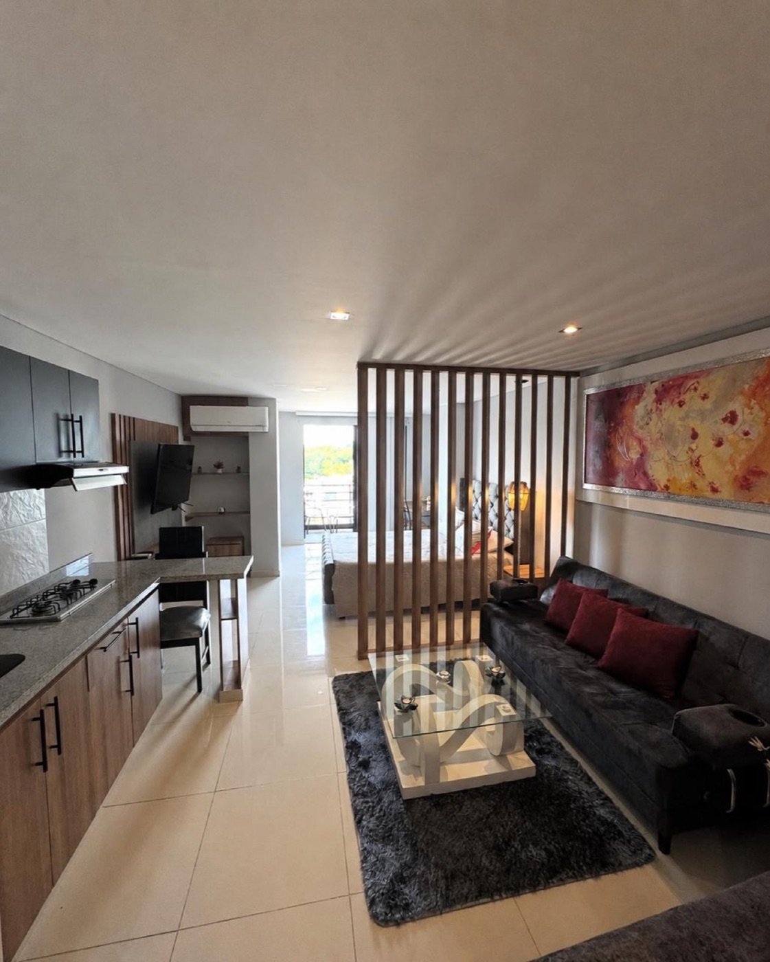 Sala comedor del apartaestudio